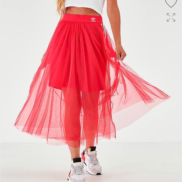 adidas silk tulle skirt
